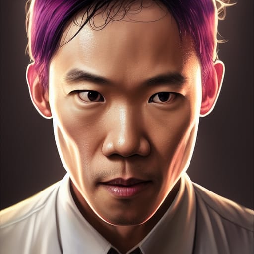 AI-generated portrait of horror director James Wan