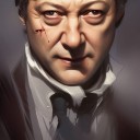 AI-generated portrait of horror director Sam Raimi