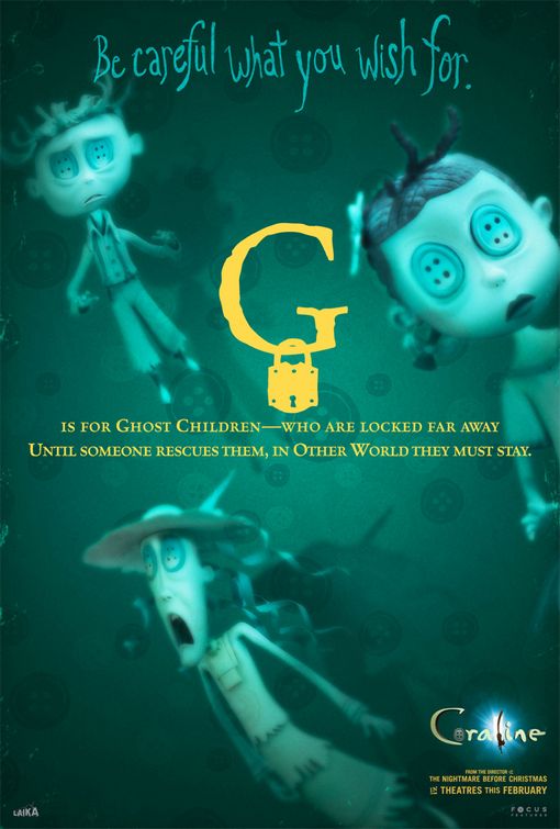 Movie poster for Coraline (2009)